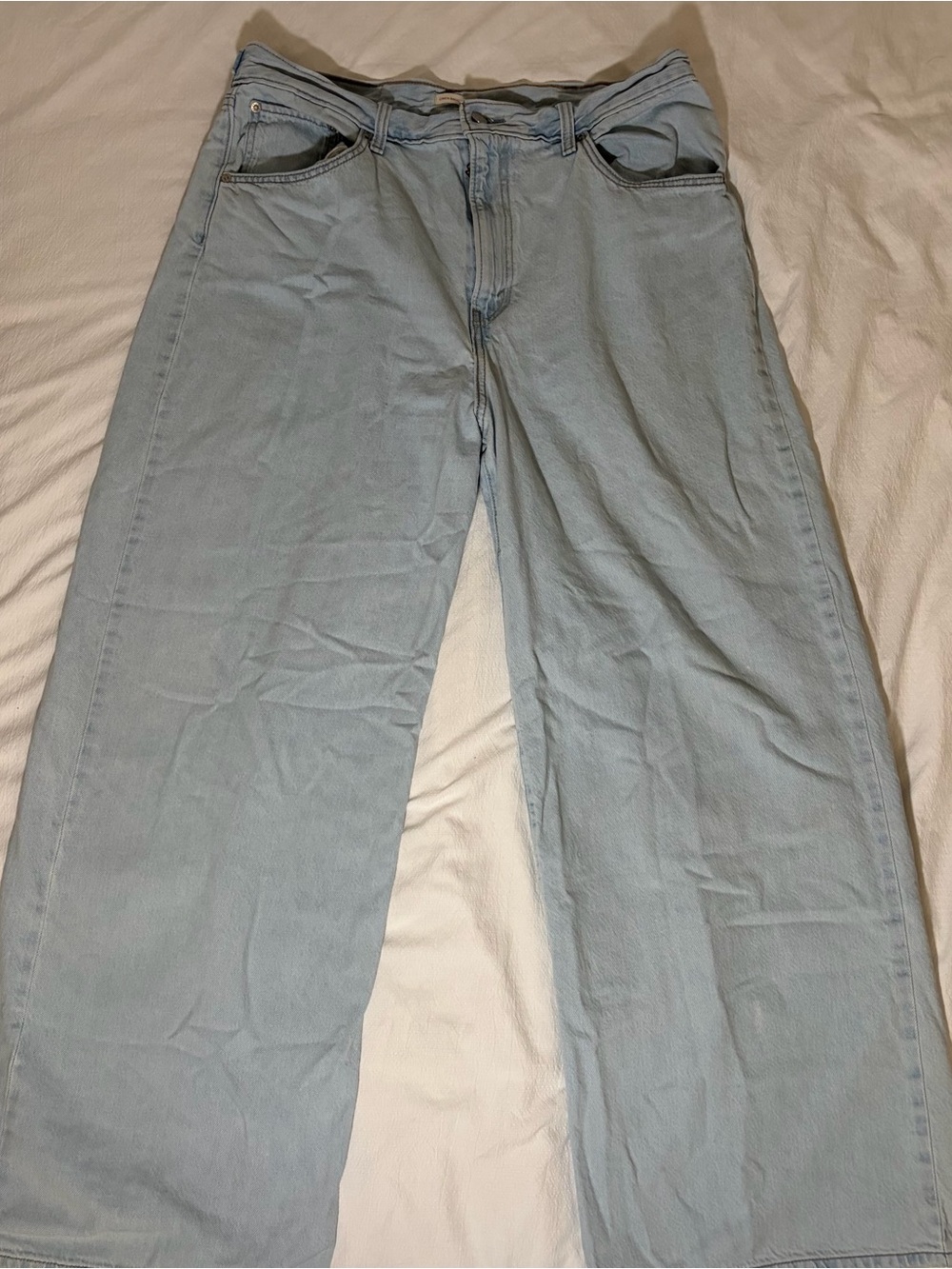 Levi's Light Blue Wide Leg Jeans